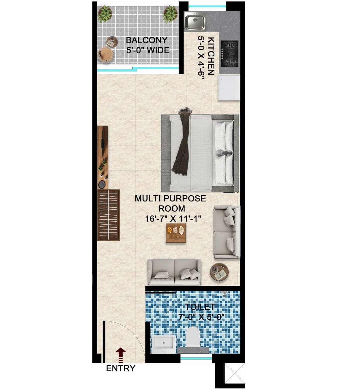 Studio Apartment